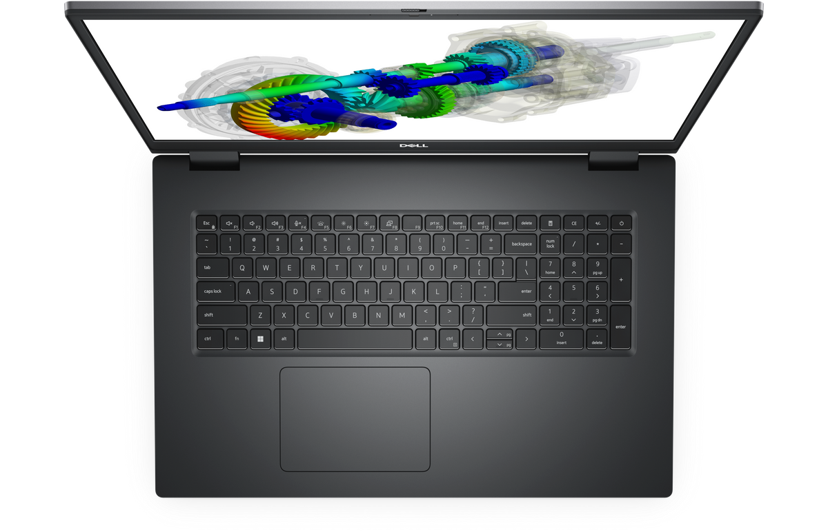 Dell Precision 7770 i9 12th gen — keyboard view (model reference)